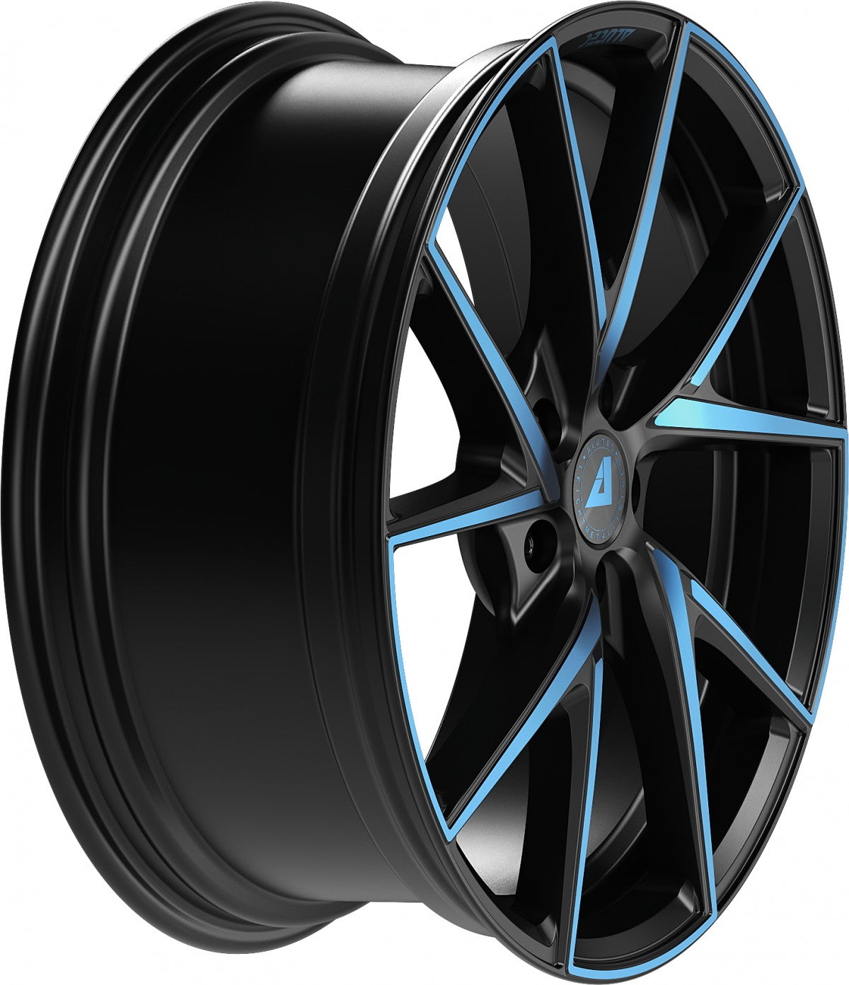 Alutec ADX.01 racing-black frontpoliert blue Alufelge 8.5x20 Zoll ET45 LK 5x112 ML70.1 – Bild 4