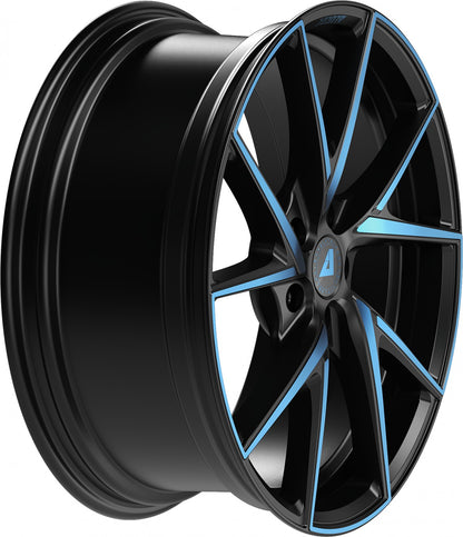 Alutec ADX.01 racing-black frontpoliert blue Alufelge 8.5x20 Zoll ET45 LK 5x112 ML70.1 – Bild 4