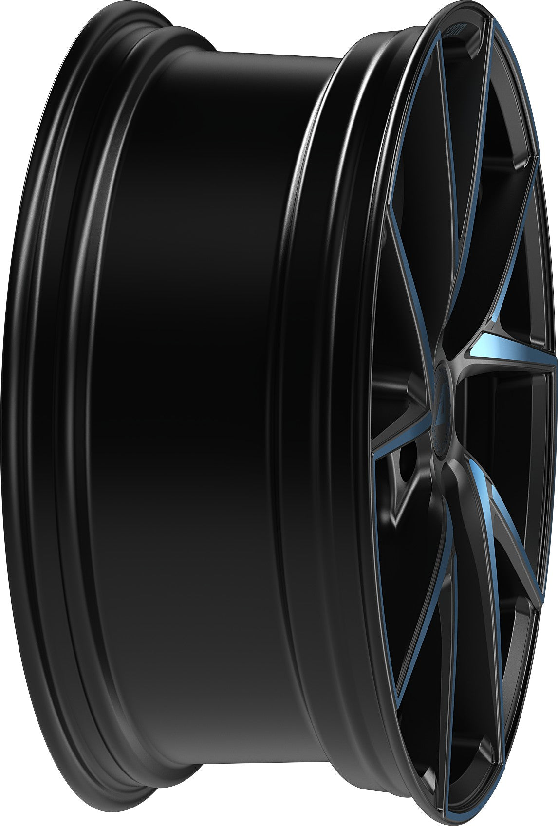 Alutec ADX.01 racing-black frontpoliert blue Alufelge 8.5x20 Zoll ET45 LK 5x112 ML70.1 – Bild 5