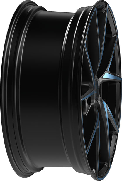 Alutec ADX.01 racing-black frontpoliert blue Alufelge 8.5x20 Zoll ET45 LK 5x112 ML70.1 – Bild 5