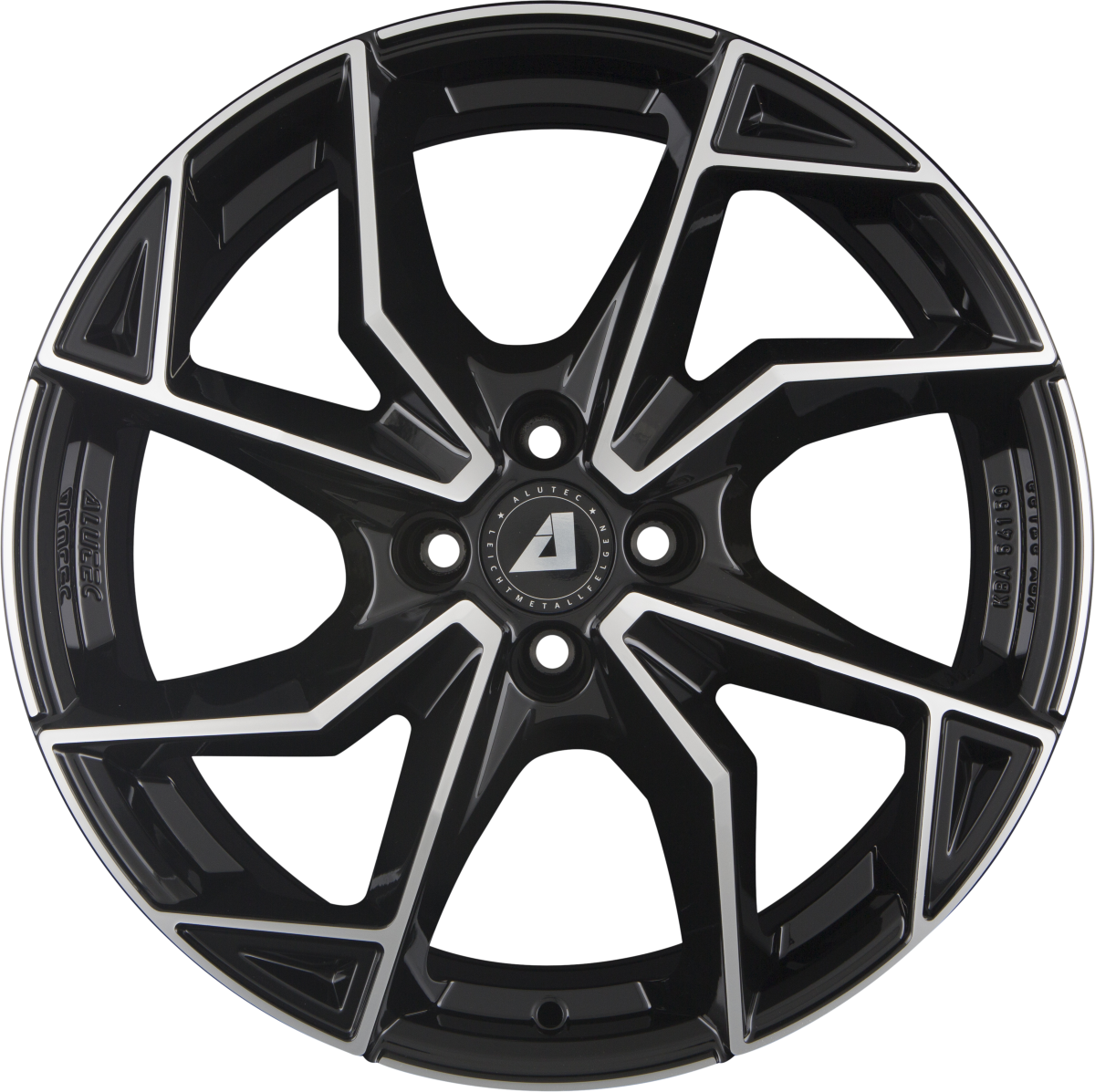 Alutec ADX.02 Diamant-Schwarz Frontpoliert Alufelge 7.5x18 Zoll ET45 LK 4x100 ML63.4