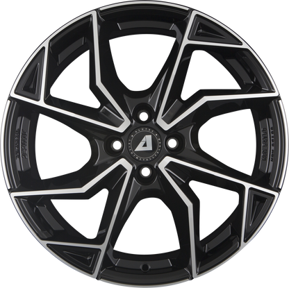 Alutec ADX.02 Diamant-Schwarz Frontpoliert Alufelge 7.5x18 Zoll ET45 LK 4x100 ML63.4