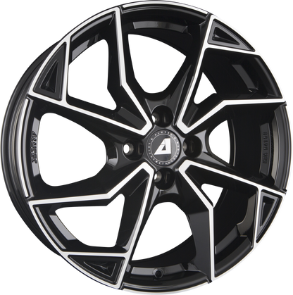 Alutec ADX.02 Diamant-Schwarz Frontpoliert Alufelge 7.5x18 Zoll ET45 LK 4x100 ML63.4 – Bild 2