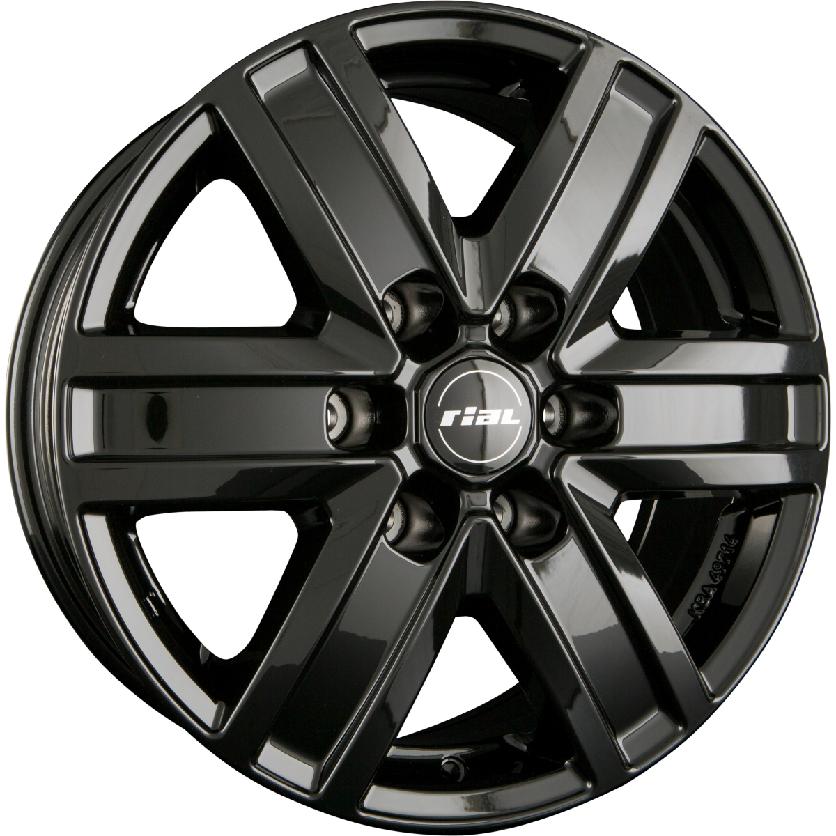 Rial Transporter diamant-schwarz Alufelge 6.5x16 Zoll ET62 LK 6x130 ML84.1 – Bild 7