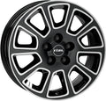 Rial Transporter 2 diamant-schwarz frontpoliert Alufelge 6x16 Zoll ET68 LK 5x130 ML78.1