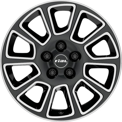 Rial Transporter 2 diamant-schwarz frontpoliert Alufelge 6x16 Zoll ET68 LK 5x130 ML78.1 – Bild 2