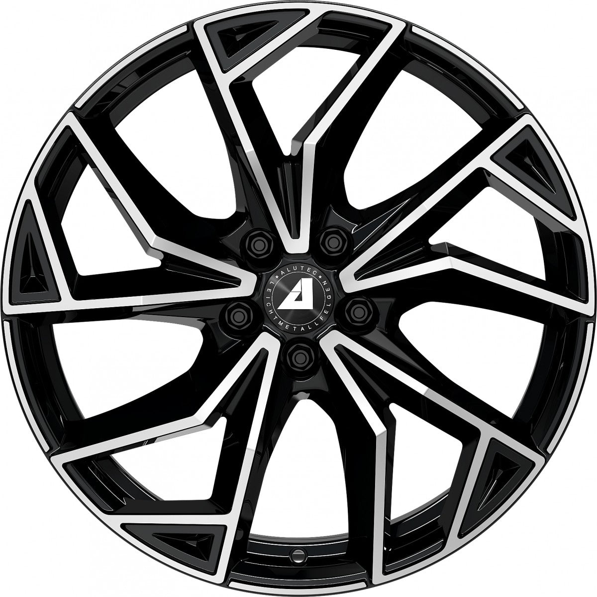 Alutec ADX.02 diamant-schwarz frontpoliert 8x20 ET45 - LK5/112 ML57.1