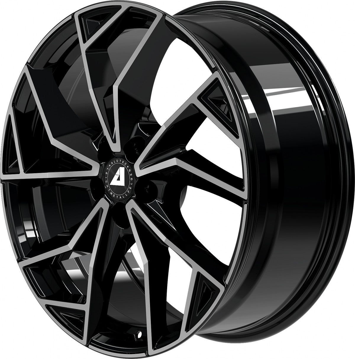 Alutec ADX.02 diamant-schwarz frontpoliert 8x20 ET50 - LK5/112 ML70.1