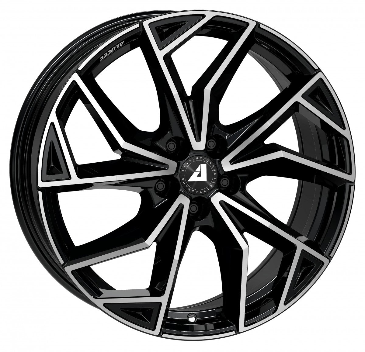 Alutec ADX.02 diamant-schwarz frontpoliert 8x20 ET48 - LK5/114.3 ML67.1