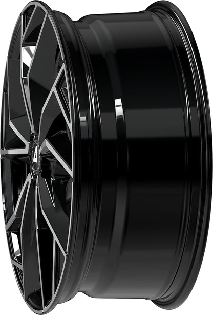 Alutec ADX.02 diamant-schwarz frontpoliert 8x20 ET48 - LK5/114.3 ML67.1
