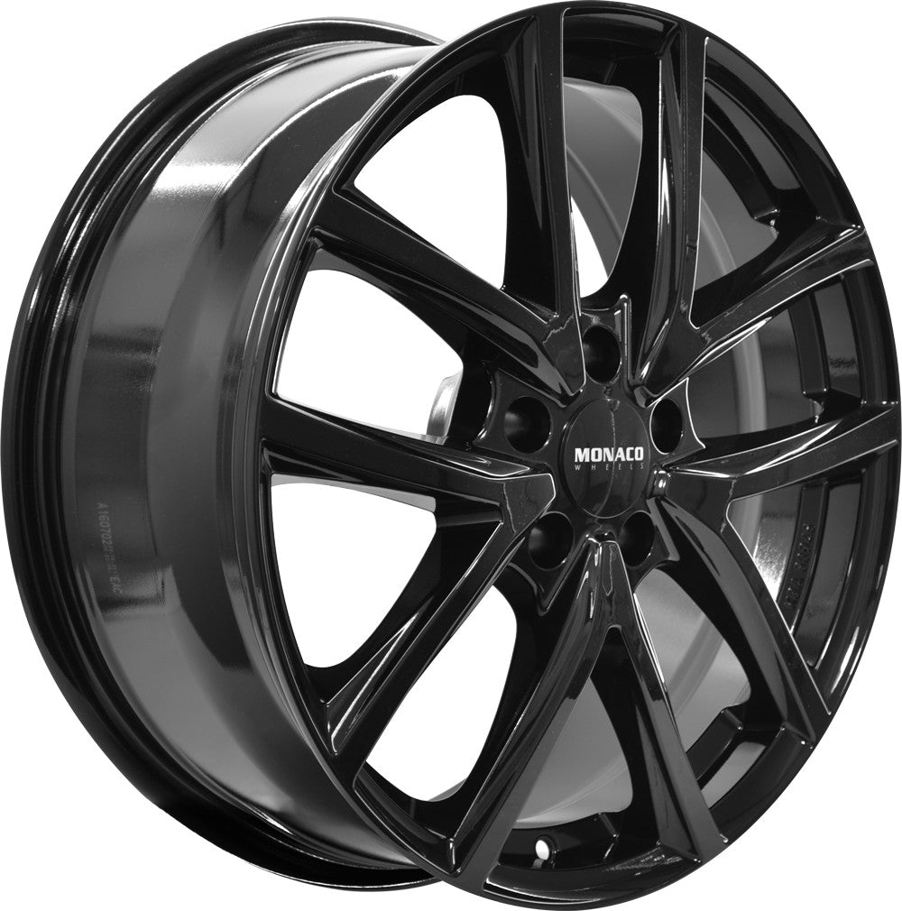 Monaco CL2 schwarz glanz Alufelge 8x19 Zoll ET42 LK 5x114.3 ML67.1