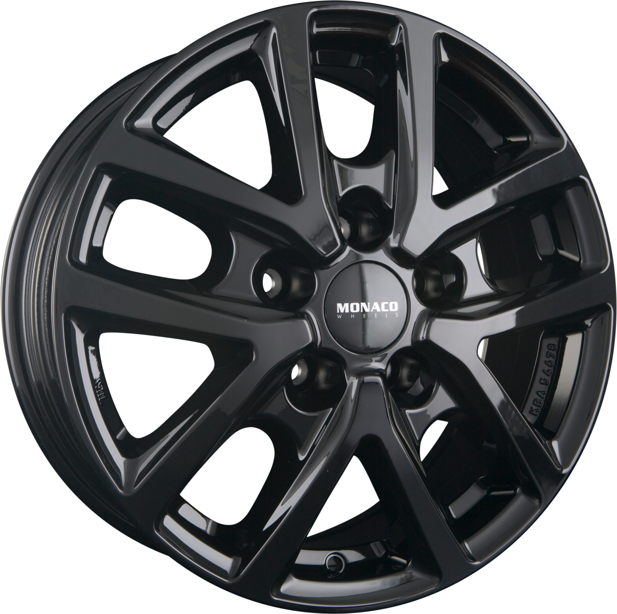itWheels Monaco CL2T Glanz Schwarz Alufelge 6.5x16 Zoll ET66 LK 5x118 ML71.1 – Bild 2