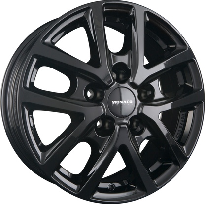 itWheels Monaco CL2T Glanz Schwarz Alufelge 6.5x16 Zoll ET66 LK 5x118 ML71.1 – Bild 2