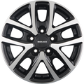 itWheels Monaco CL2T Glanz Schwarz Poliert Alufelge 6.5x16 Zoll ET66 LK 5x118 ML71.1
