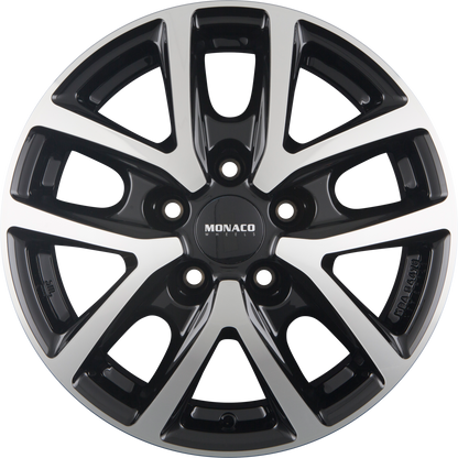 itWheels Monaco CL2T Glanz Schwarz Poliert Alufelge 6.5x16 Zoll ET66 LK 5x118 ML71.1