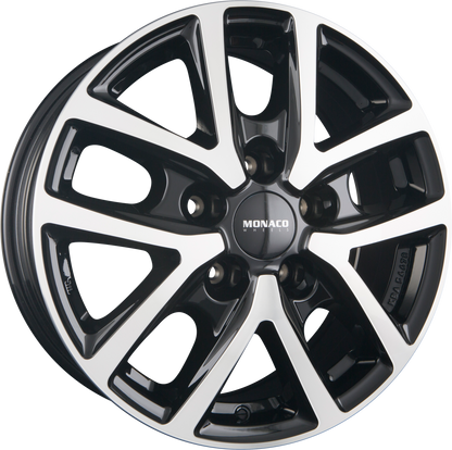 itWheels Monaco CL2T Glanz Schwarz Poliert Alufelge 6.5x16 Zoll ET66 LK 5x118 ML71.1 – Bild 2