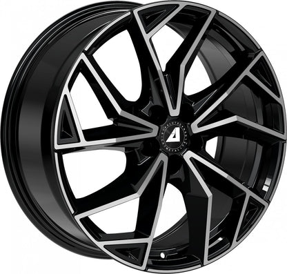 Alutec ADX.02 diamant-schwarz frontpoliert 9.5x22 ET15 - LK5/112 ML66.6