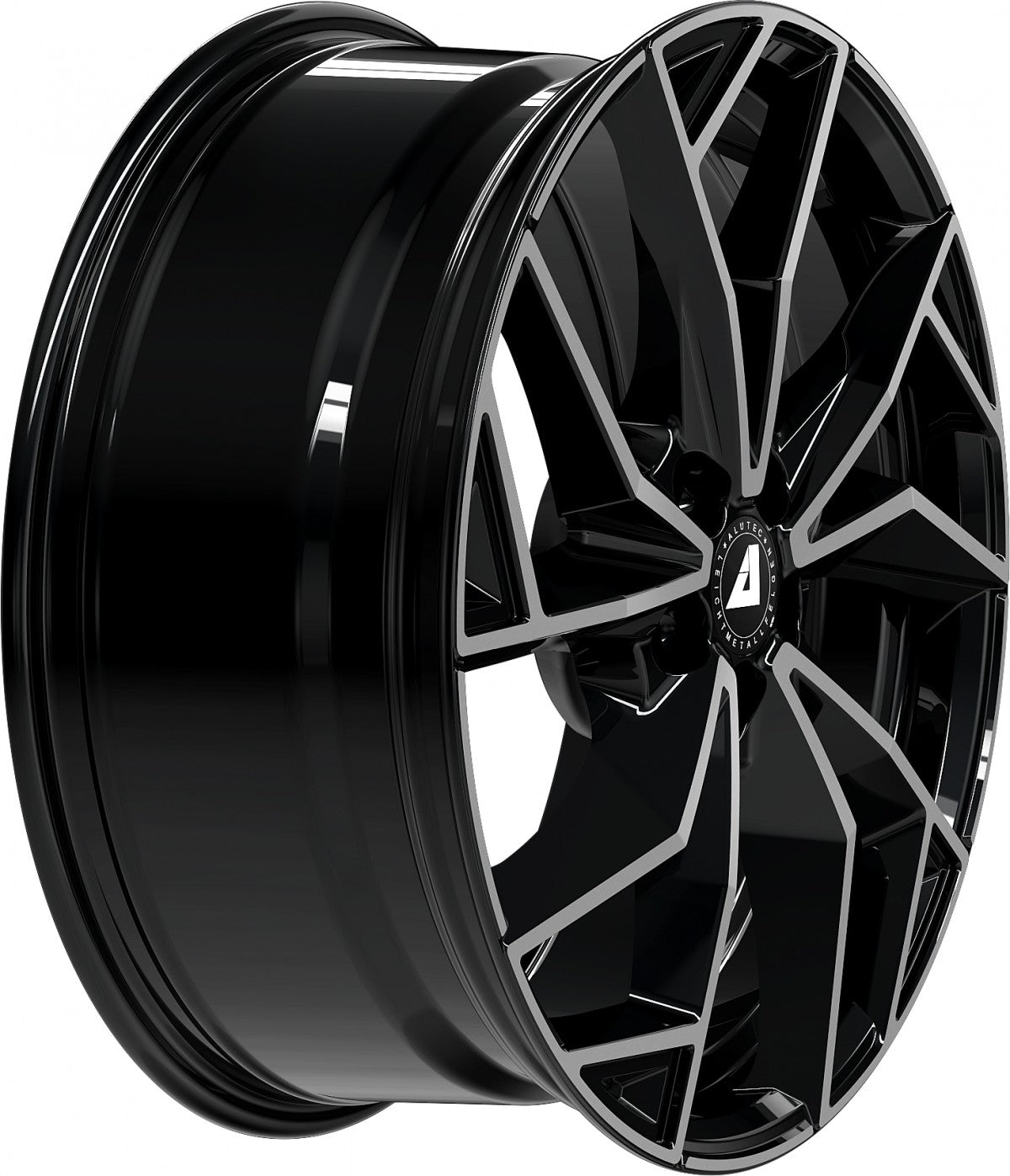 Alutec ADX.02 diamant-schwarz frontpoliert 9.5x22 ET15 - LK5/112 ML66.6
