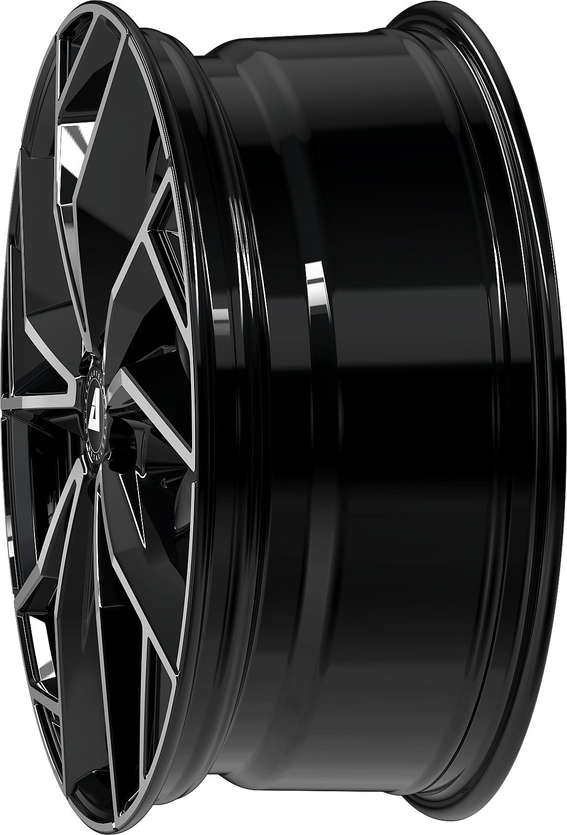 Alutec ADX.02 diamant-schwarz frontpoliert 9.5x22 ET15 - LK5/112 ML66.6