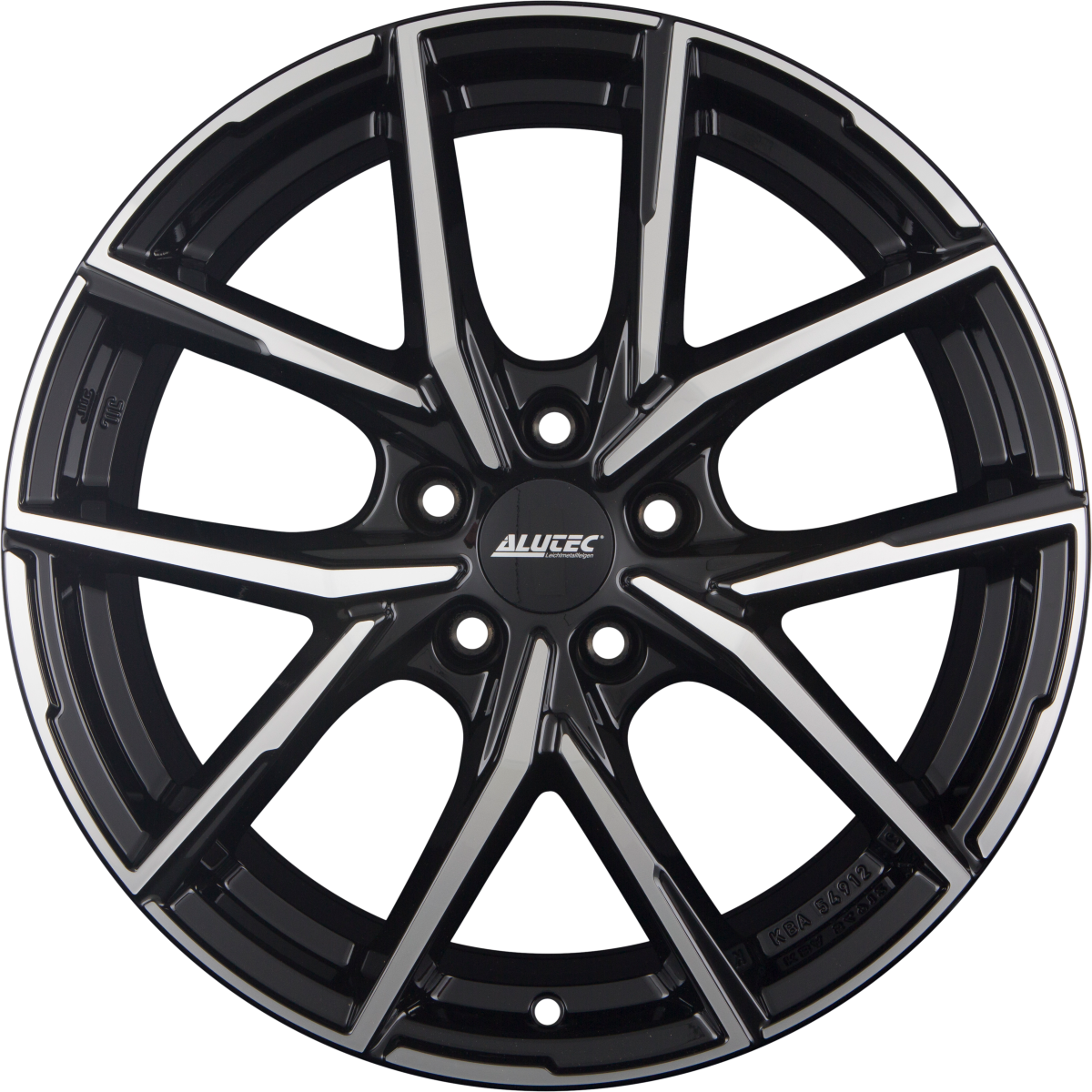 Alutec Aveleno diamant-schwarz frontpoliert Alufelge 8x19 Zoll ET45 LK 5x108 ML70.1 – Bild 3