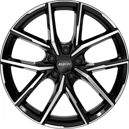 Alutec Aveleno diamant-schwarz frontpoliert 8x19 ET48 - LK5/112 ML57.1
