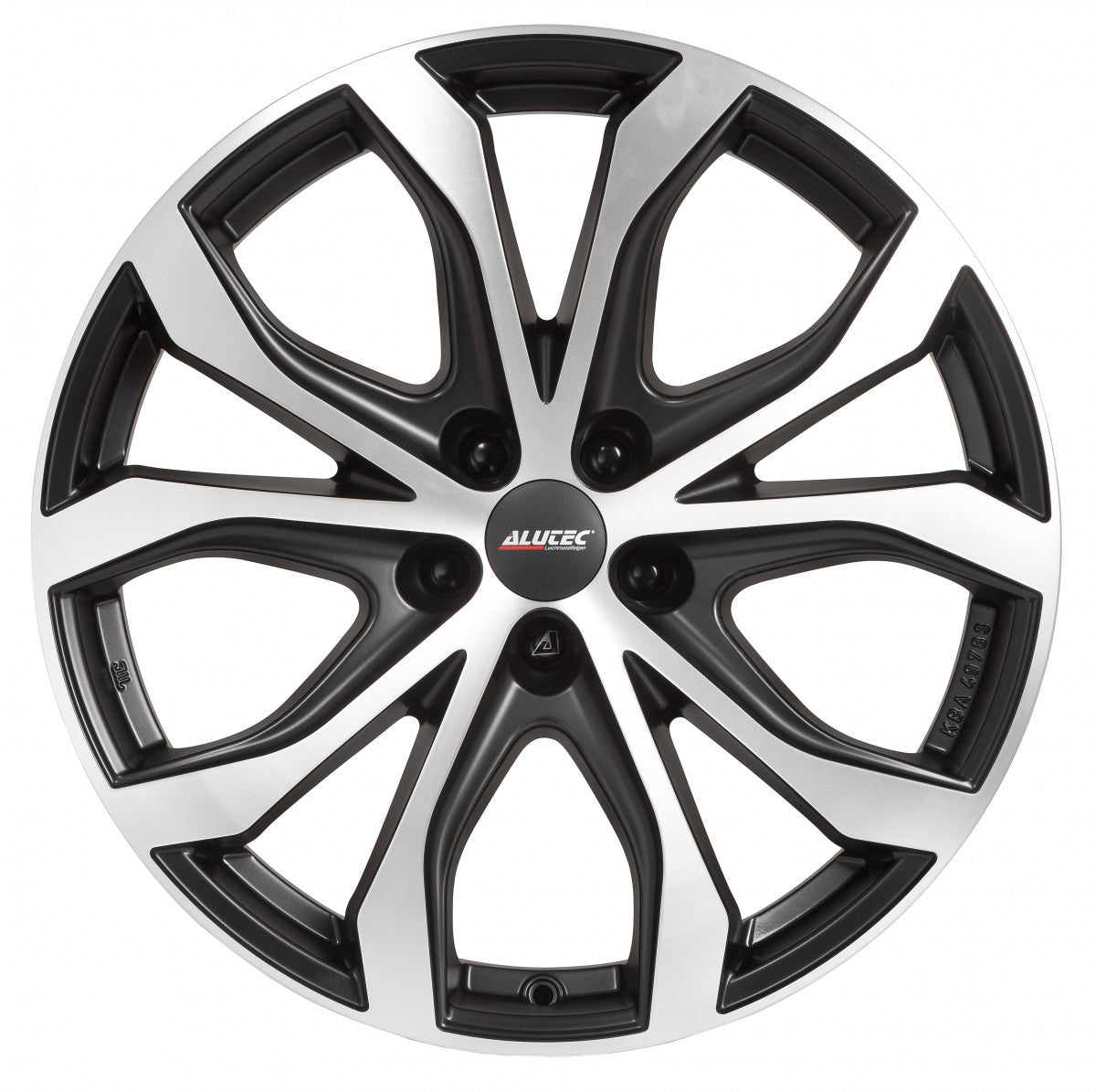 Alutec W10X racing-schwarz frontpoliert 9x20 ET40 - LK5/112 ML57.1