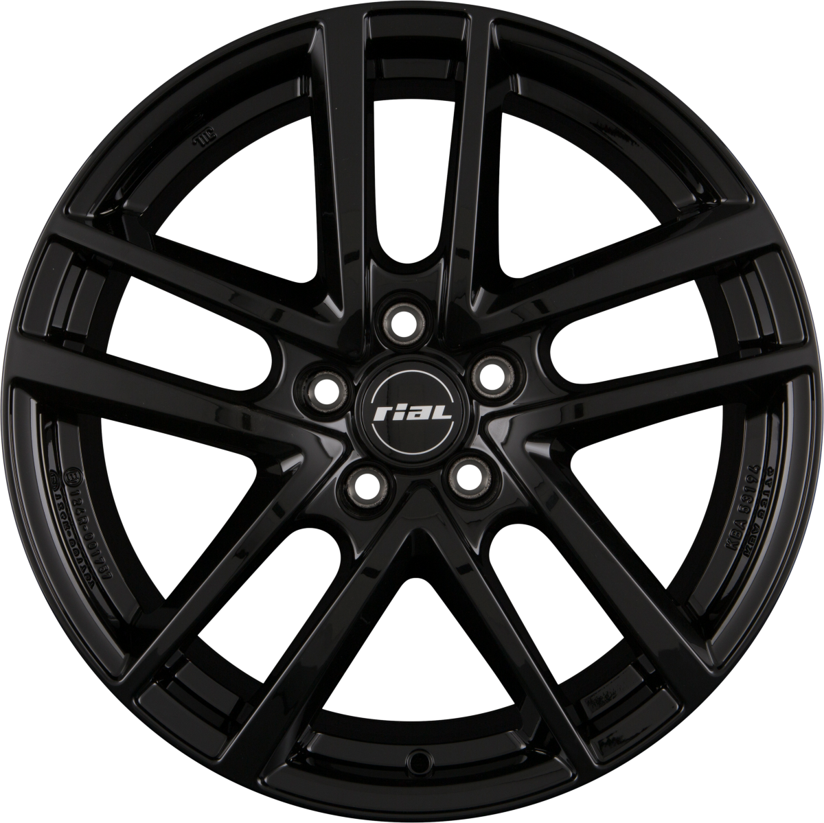 Rial Astorga diamond-black Alufelge 7x17 Zoll ET35 LK 5x114.3 ML60.1 – Bild 7