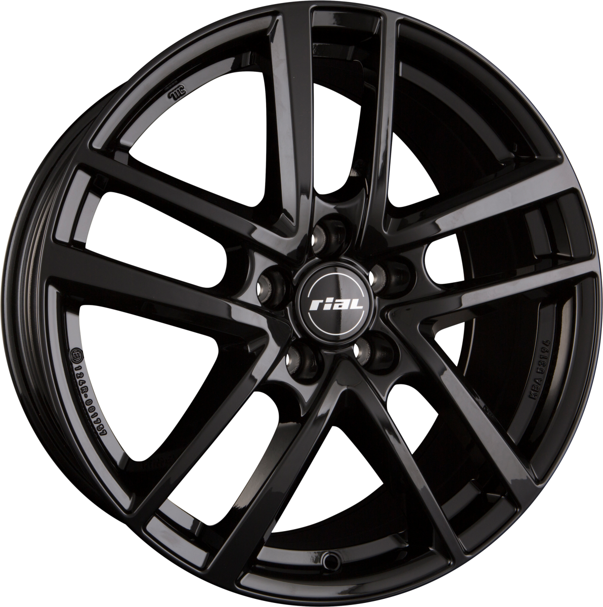 Rial Astorga diamond-black Alufelge 7x17 Zoll ET35 LK 5x114.3 ML60.1 – Bild 8
