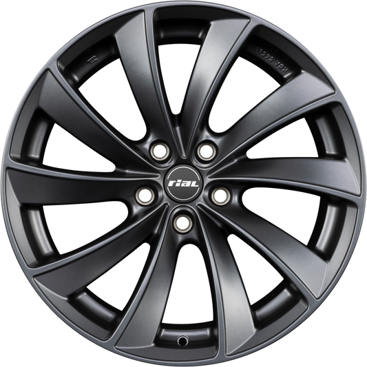Rial Lugano Steel Grey Matt Alufelge 10.5x19 Zoll ET45 LK 5x120 ML64.1
