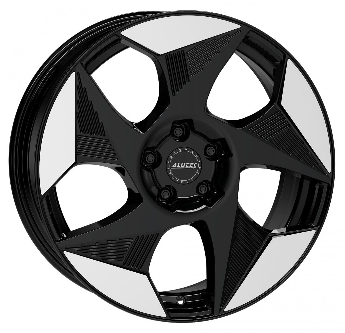 Alutec Solar diamant-schwarz frontpoliert Alufelge 8x19 Zoll ET36 LK 5x112 ML57.1