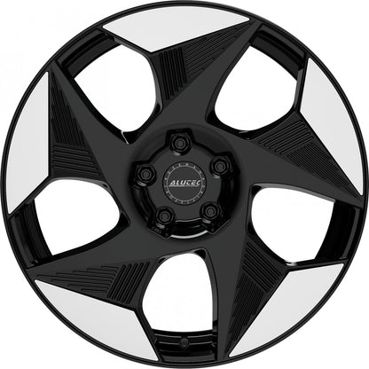 Alutec Solar diamant-schwarz frontpoliert Alufelge 8x19 Zoll ET36 LK 5x112 ML57.1
