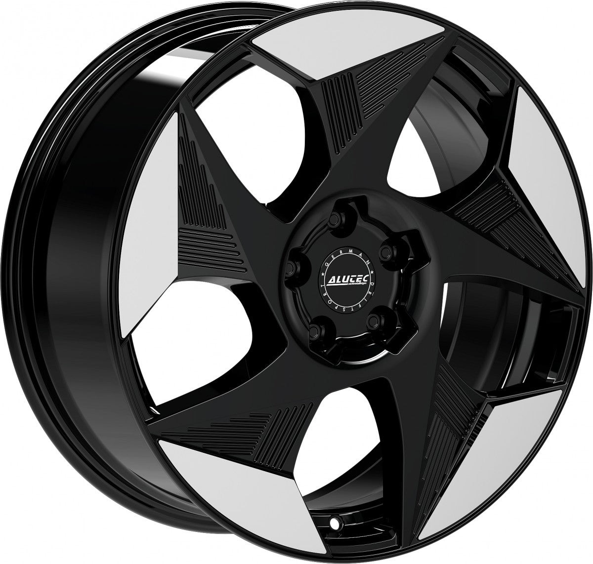 Alutec Solar diamant-schwarz frontpoliert Alufelge 8x19 Zoll ET36 LK 5x112 ML57.1