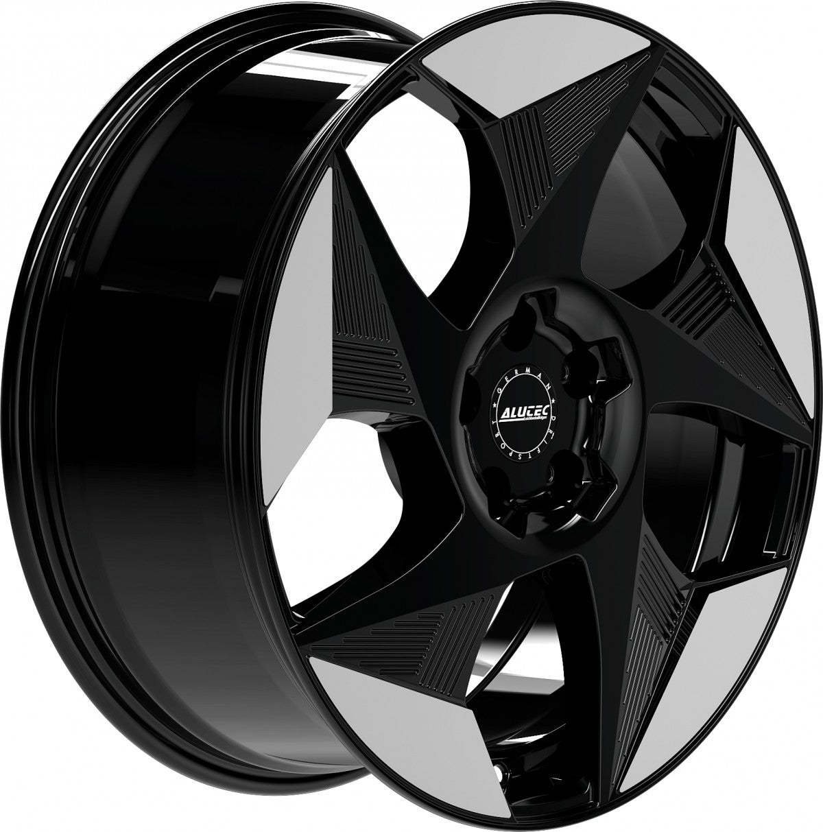 Alutec Solar diamant-schwarz frontpoliert Alufelge 8x19 Zoll ET36 LK 5x112 ML57.1