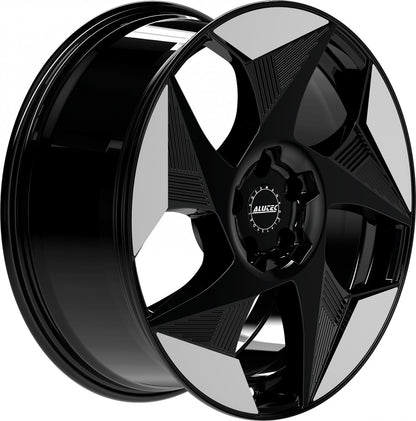 Alutec Solar diamant-schwarz frontpoliert Alufelge 8x19 Zoll ET36 LK 5x112 ML57.1