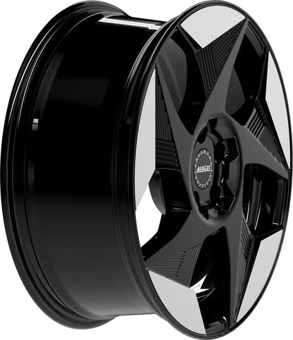Alutec Solar diamant-schwarz frontpoliert Alufelge 8x19 Zoll ET36 LK 5x112 ML57.1