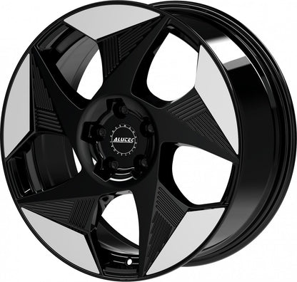 Alutec Solar diamant-schwarz frontpoliert Alufelge 8x19 Zoll ET36 LK 5x112 ML57.1