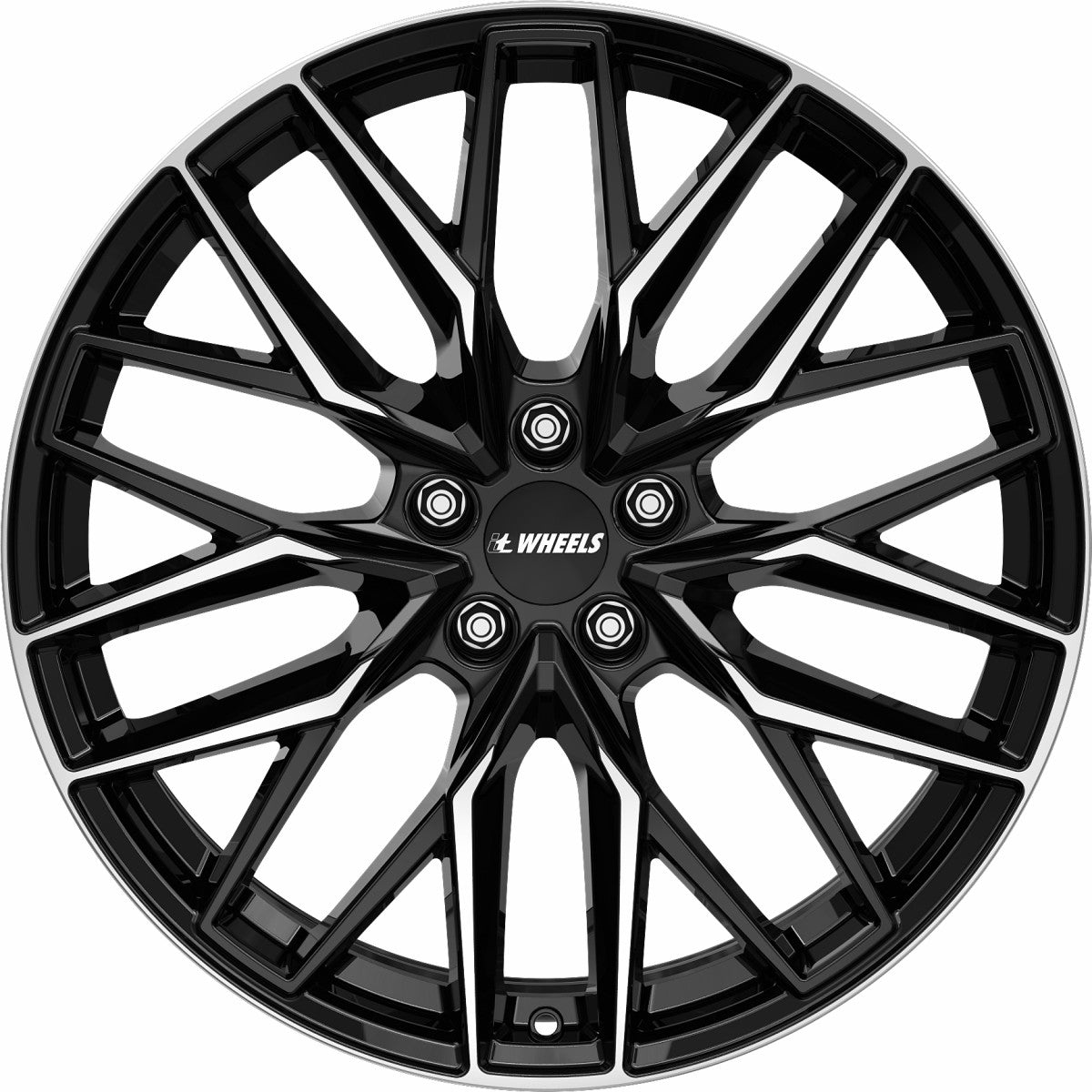 itWheels Xana gloss black polished Alufelge 8x19 Zoll ET45 LK 5x112 ML57.1 – Bild 2