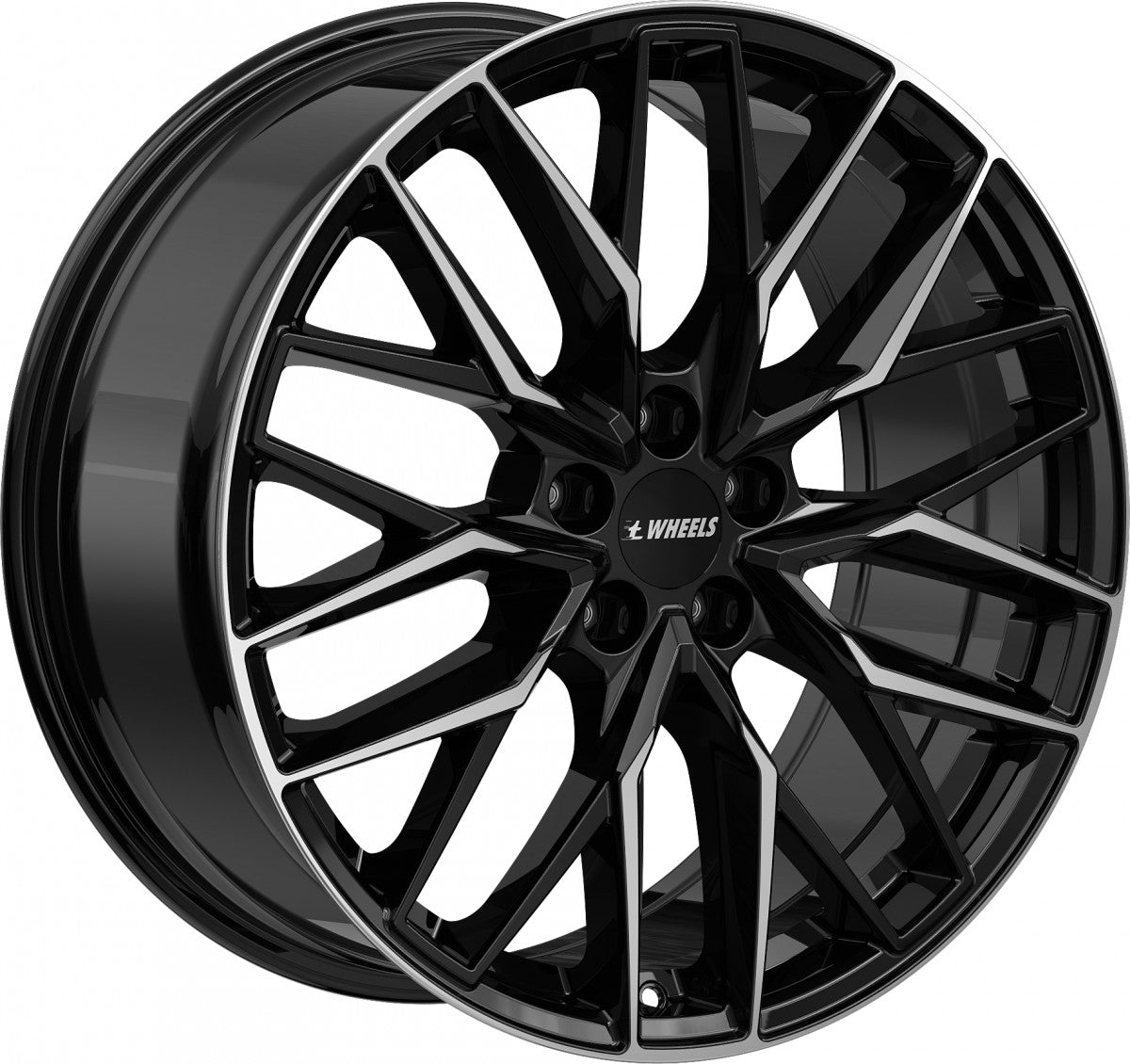 itWheels Xana gloss black polished Alufelge 9.5x21 Zoll ET41.5 LK 5x112 ML66.6 – Bild 3