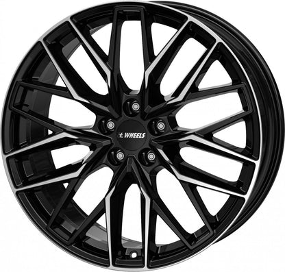 itWheels Xana gloss black polished Alufelge 9.5x21 Zoll ET41.5 LK 5x112 ML66.6 – Bild 7