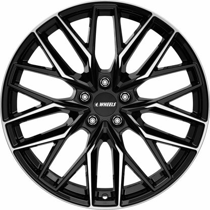 itWheels Xana gloss black polished Alufelge 9.5x21 Zoll ET40.1 LK 5x114.3 ML64.2 – Bild 2