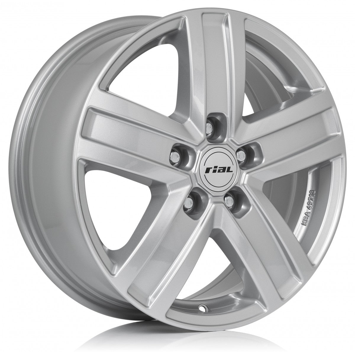 Rial Transporter polar-silber Alufelge 7x17 Zoll ET50 LK 6x120 ML74.6