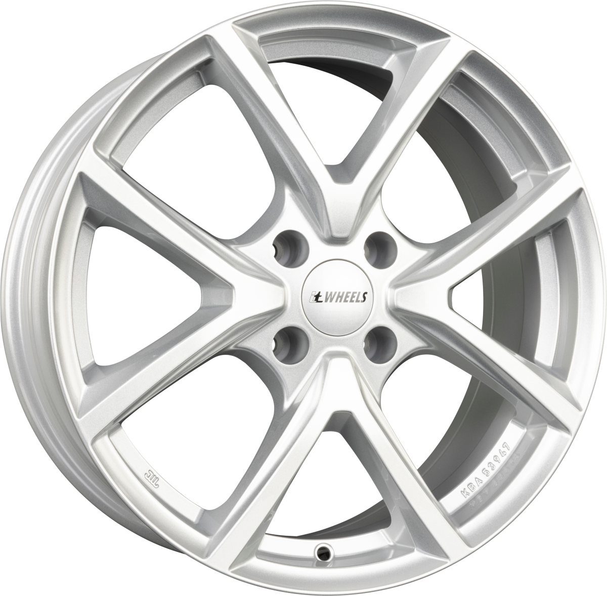 itWheels Mira Gloss Silver Alufelge 6.5x16 Zoll ET31.6 LK 4x108 ML65.1 – Bild 2