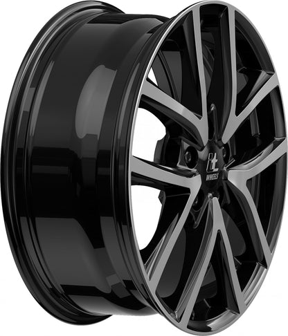 itWheels Mira gloss black polished Alufelge 6.5x16 Zoll ET40 LK 4x100 ML63.3 – Bild 5