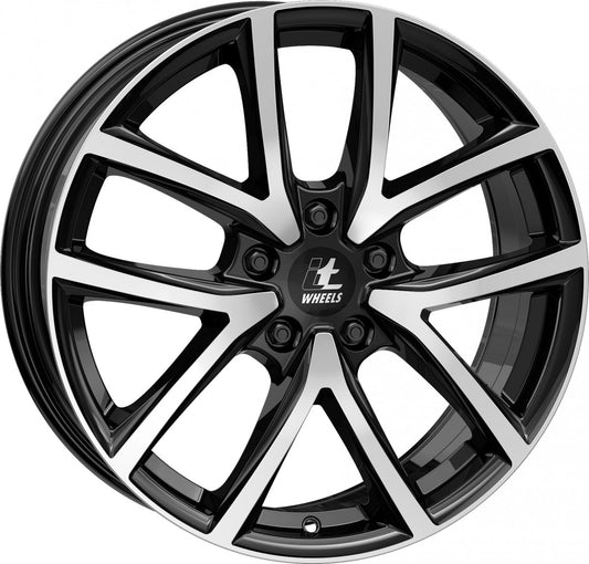 itWheels Mira gloss black polished Alufelge 6.5x16 Zoll ET25 LK 4x108 ML65.1