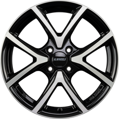itWheels Mira Diamond Black Front Polished Alufelge 6.5x16 Zoll ET31.6 LK 4x108 ML65.1