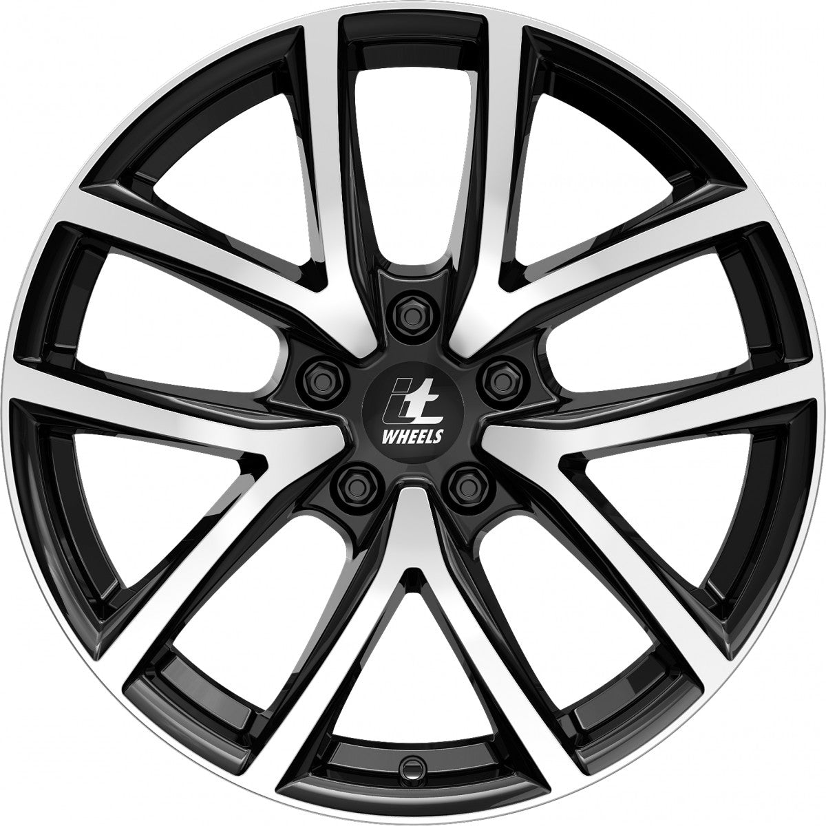 itWheels Mira gloss black polished Alufelge 6.5x16 Zoll ET40 LK 5x100 ML57.1 – Bild 2