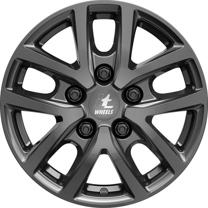 itWheels Mira Van gloss titanium Alufelge 6.5x16 Zoll ET50 LK 5x118 ML71.1 – Bild 2