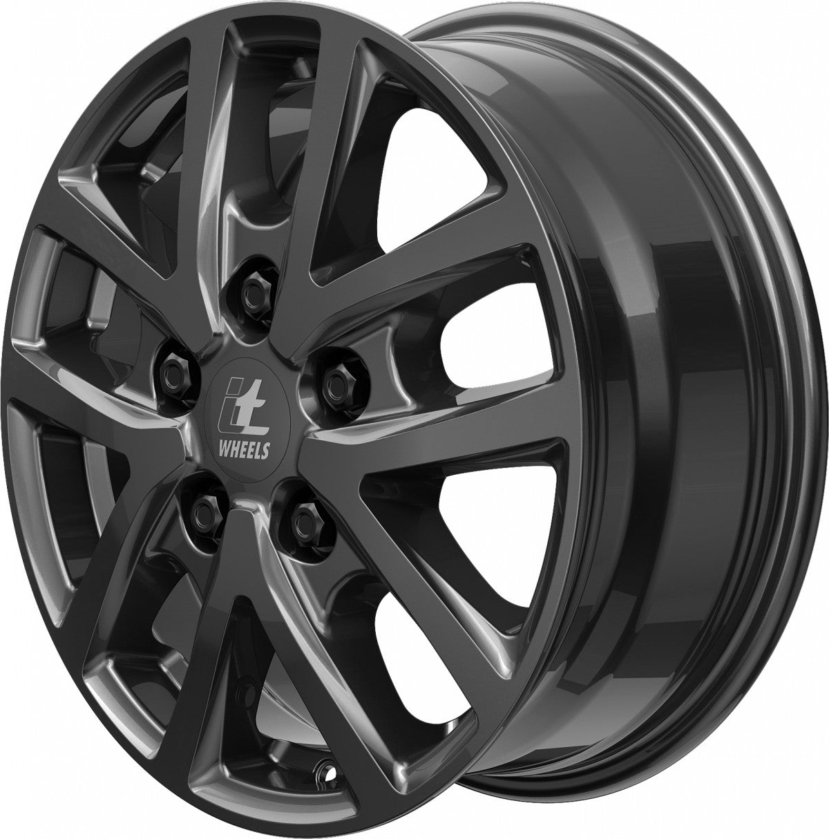 itWheels Mira Van gloss titanium Alufelge 6.5x16 Zoll ET52 LK 5x112 ML66.6 – Bild 9