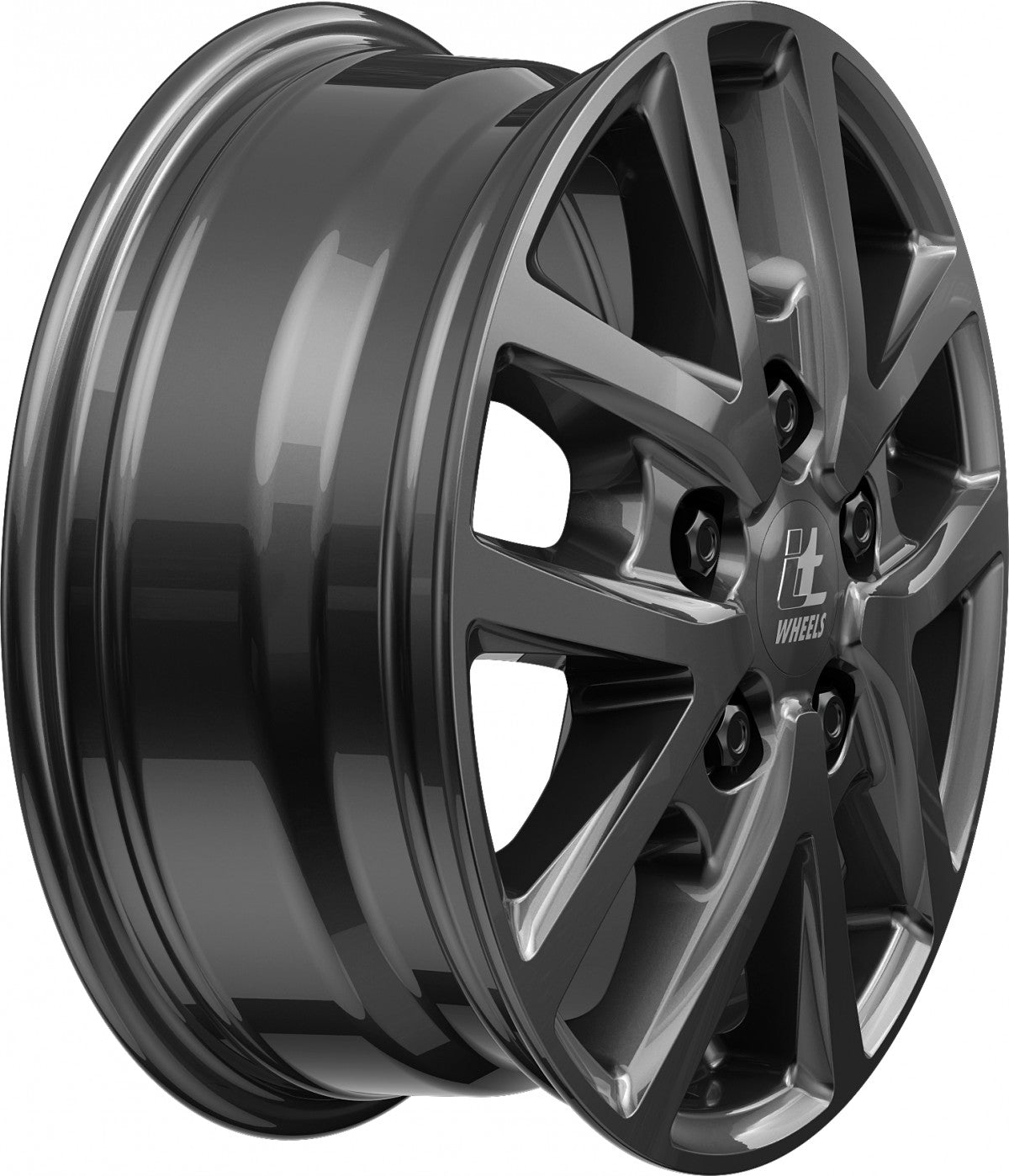 itWheels Mira Van gloss titanium Alufelge 6.5x16 Zoll ET66 LK 5x118 ML71.1 – Bild 5