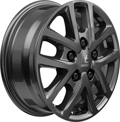 itWheels Mira Van gloss titanium Alufelge 6.5x16 Zoll ET60 LK 5x160 ML65.1 – Bild 4